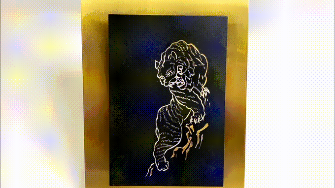 WABORI ART PANEL Tiger