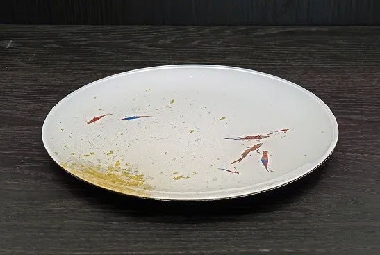 Pure White Gold Leaf Carp (flat plate)