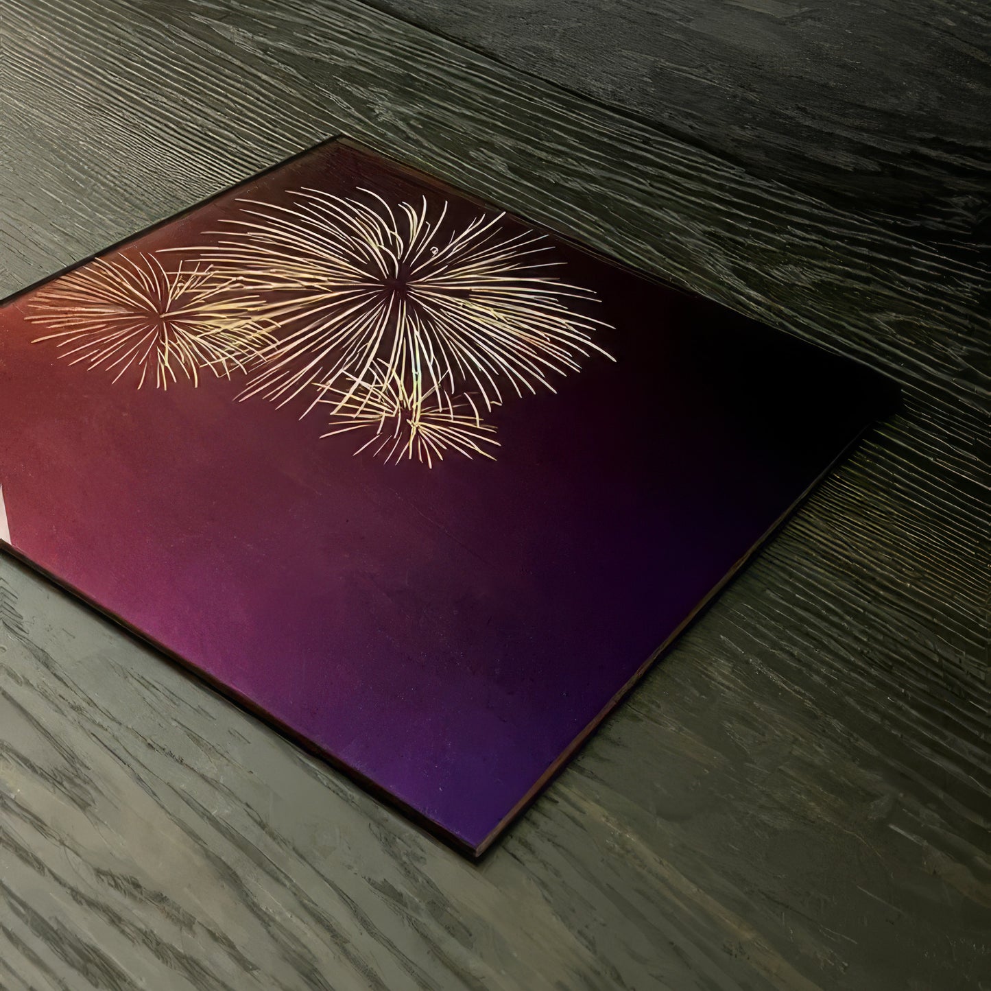 Majo Blue Fireworks Plate