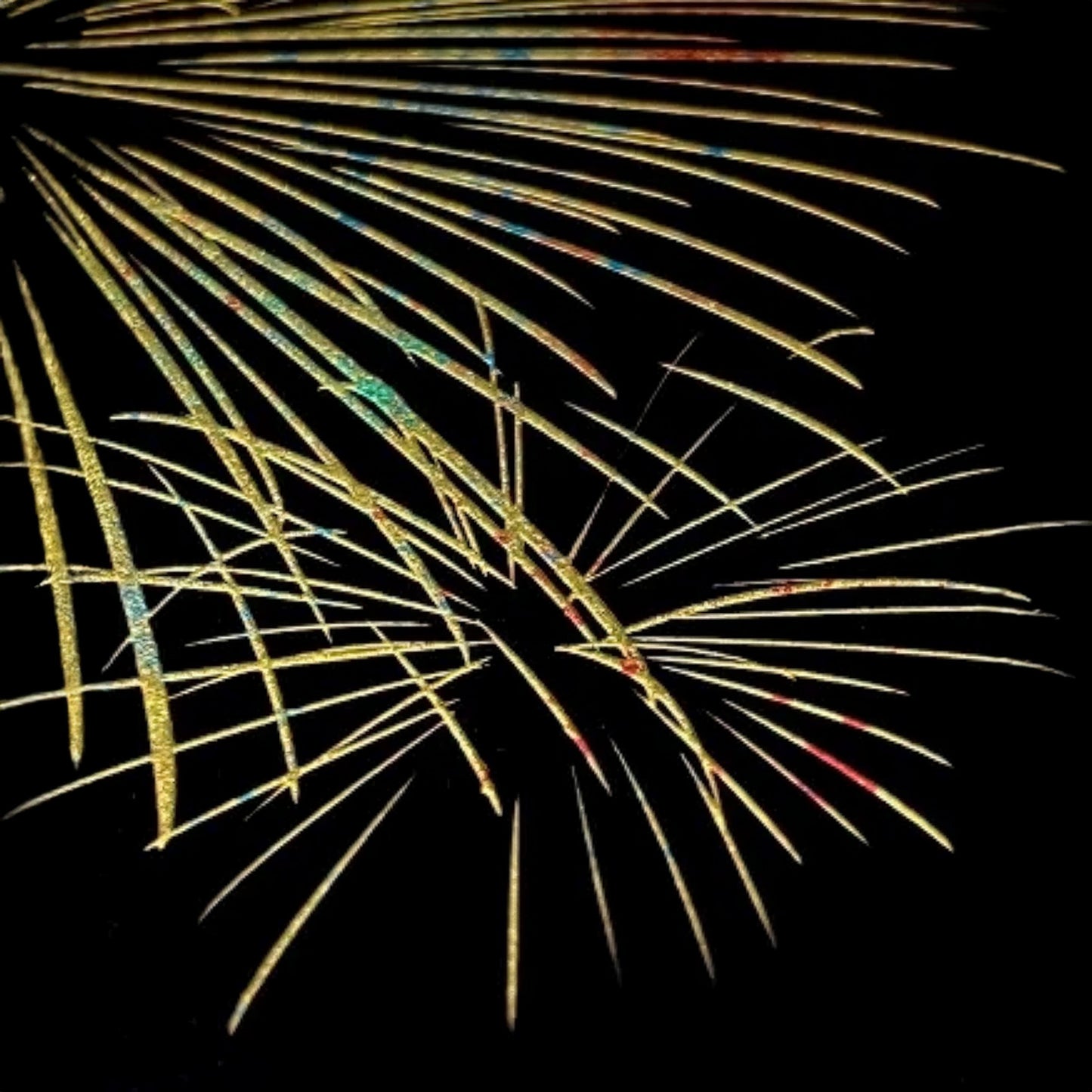 Majo Blue Fireworks Plate