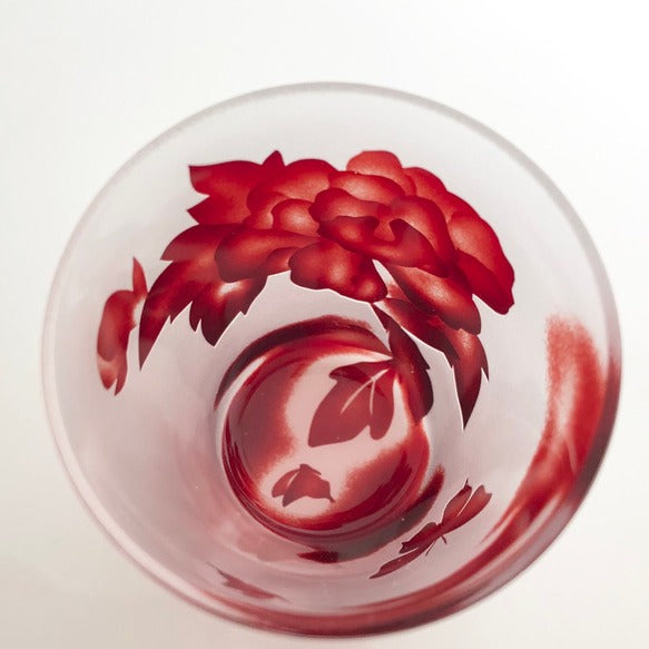 Hanafuda Sake Glass Set (3pcs) - Boar, Deer & Butterfly